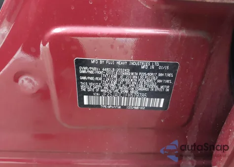 2015 Subaru Forester 2.5I Premium z USA, uszkodzony, nr VIN JF2SJADC1FH579785